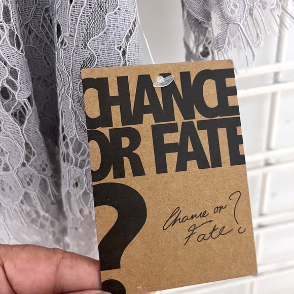 Grey silver lace  blouse - Picture 5 of 5